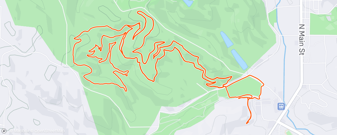 Map of the activity, Buffalo Trace trail in French Lick, IN