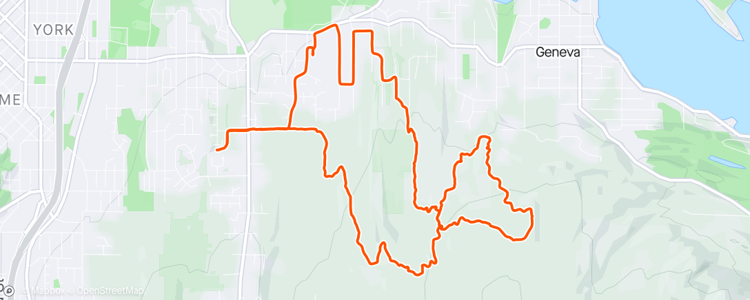 Map of the activity, Mountain BRDuo