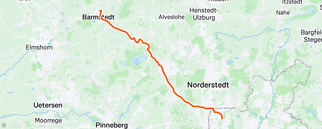 Map of the activity, Fahrt am Nachmittag