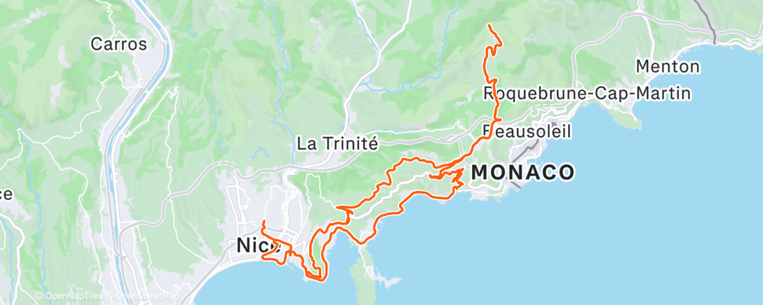 Map of the activity, Reprise sous le soleil 🌞