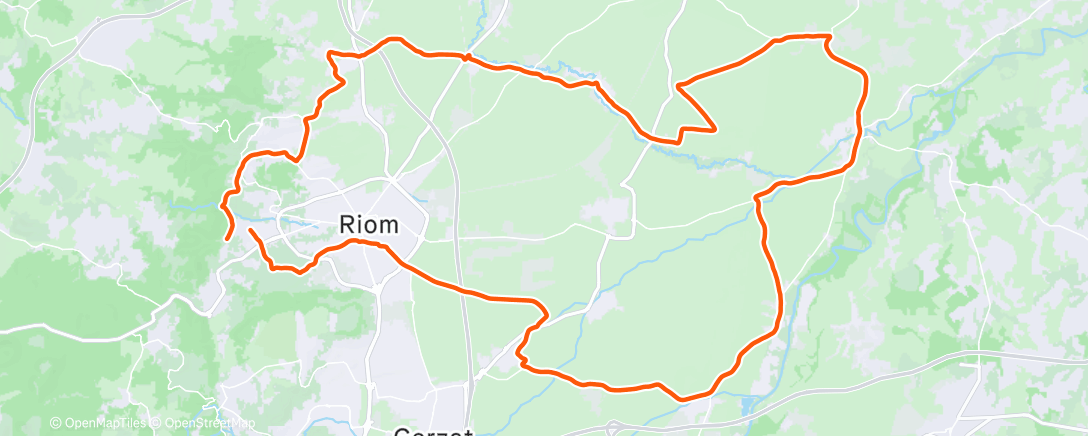 Map of the activity, Un p’tit tour en Limagne🚴🍁🍂