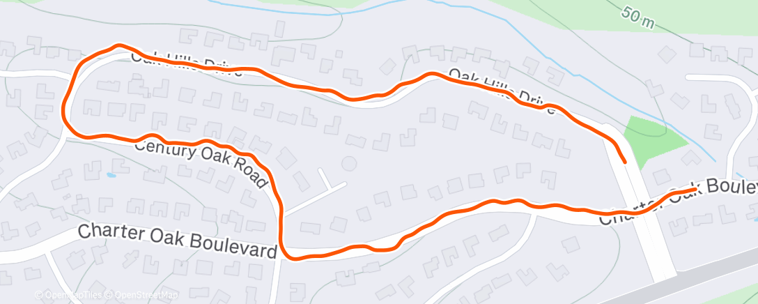 Map of the activity, Lunch Run