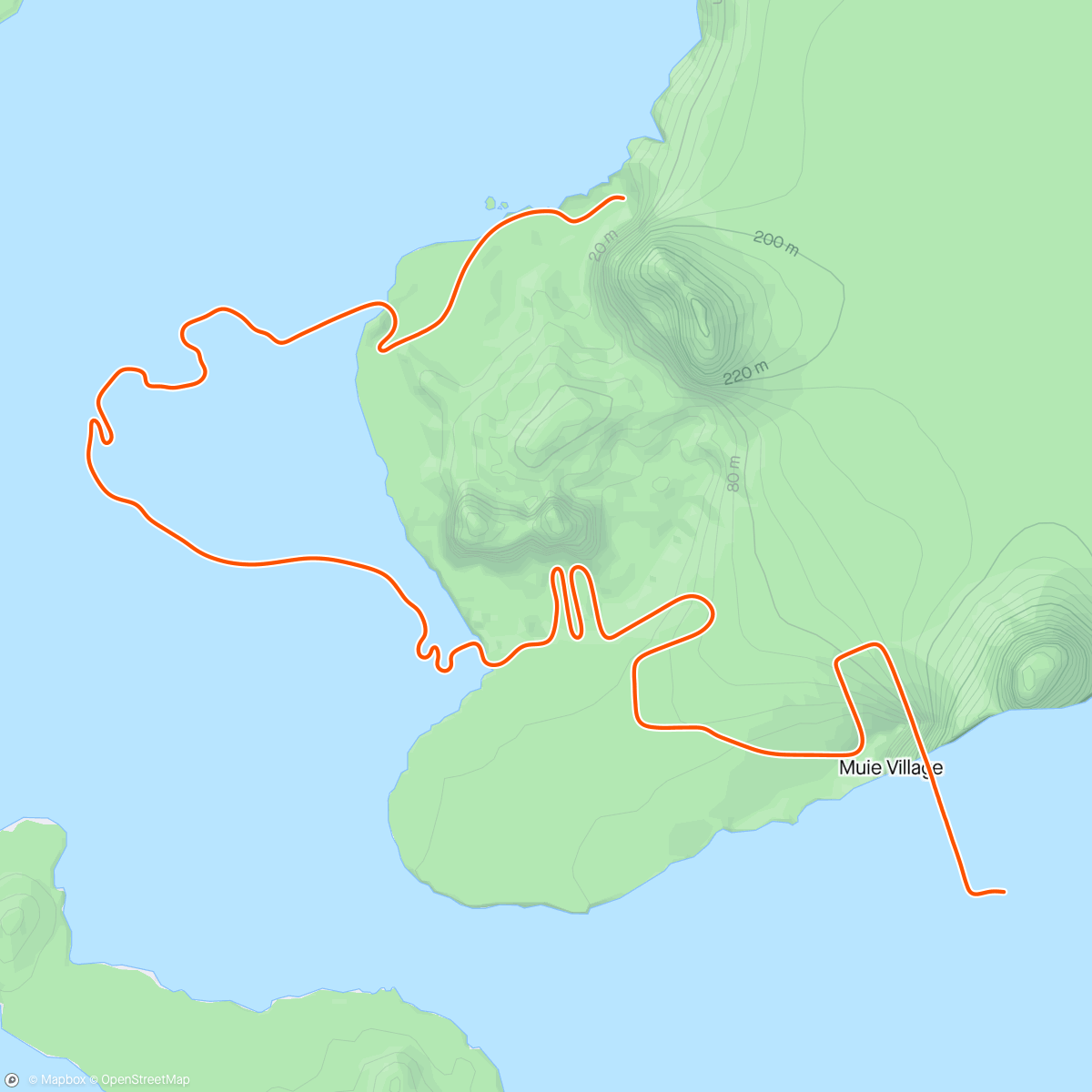 アクティビティ「Zwift - Group Ride: EZR Take It EZ-er (D) on Spiral into the Volcano in Watopia」の地図