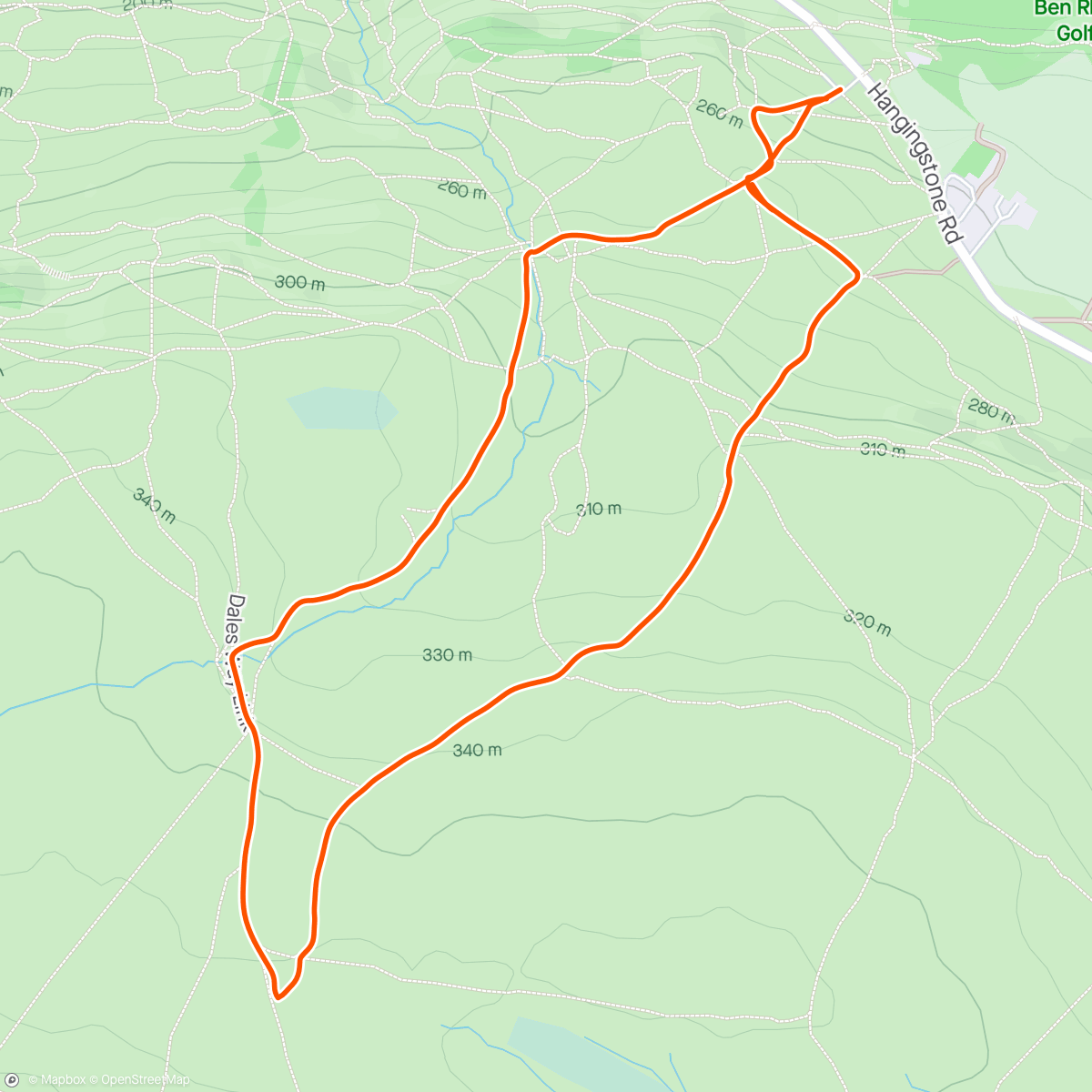 Map of the activity, Ilkley Moor potter