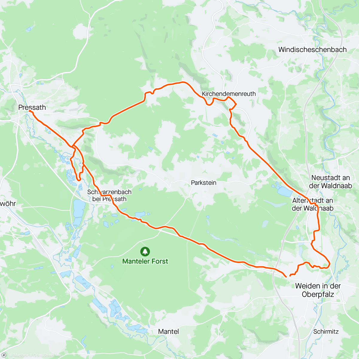 Mapa de la actividad, ... über Döltsch 🌥