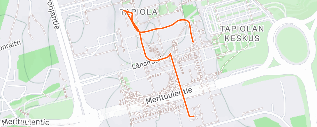 Карта физической активности (Afternoon Walk)