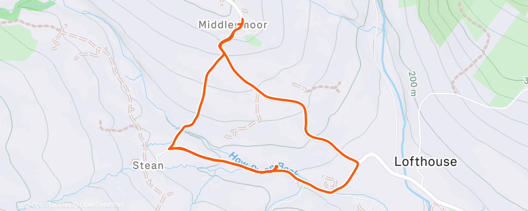 Map of the activity, Morning Walk