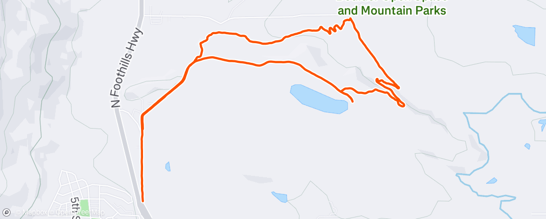 Map of the activity, Morning Run