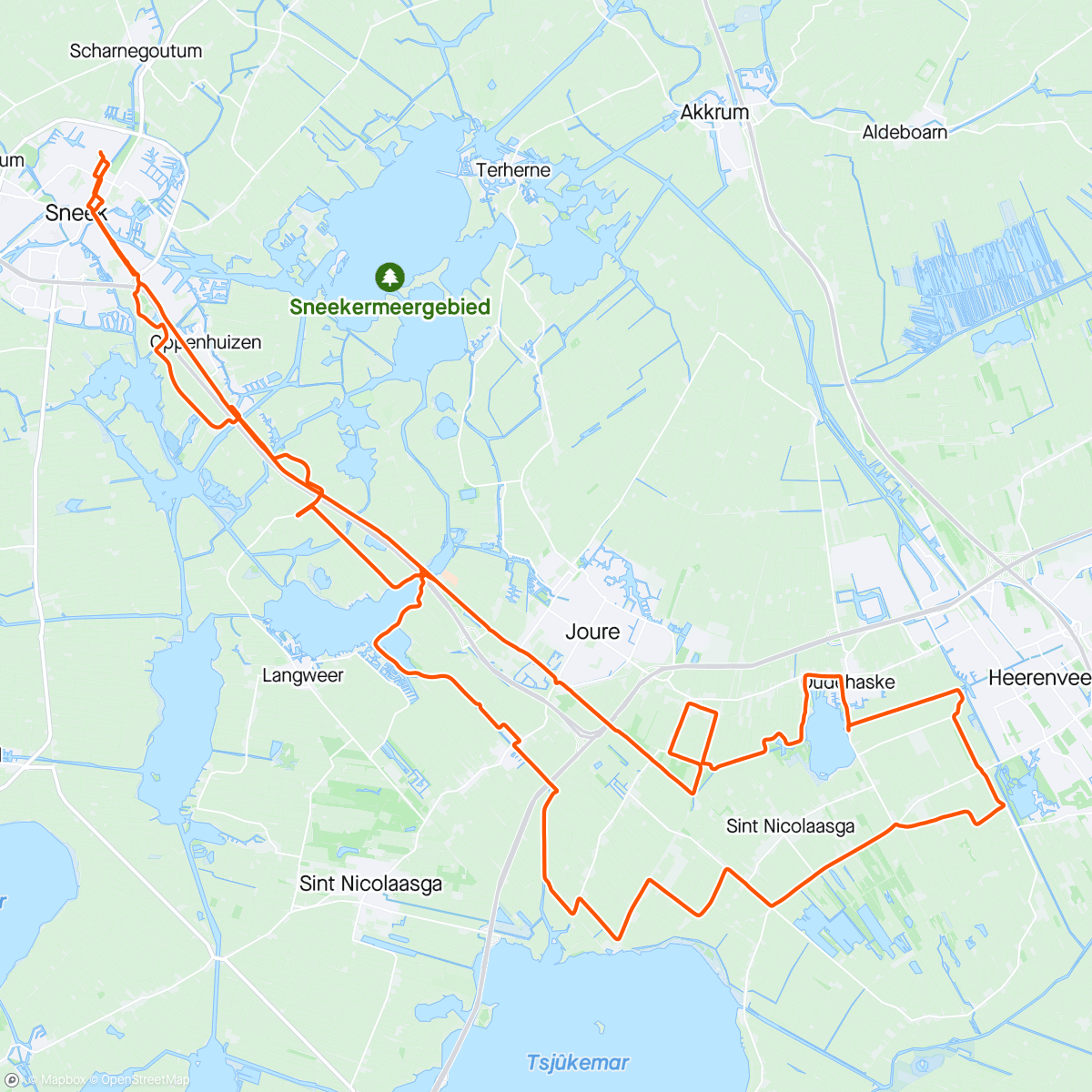 Map of the activity, Uppsala - Rottum