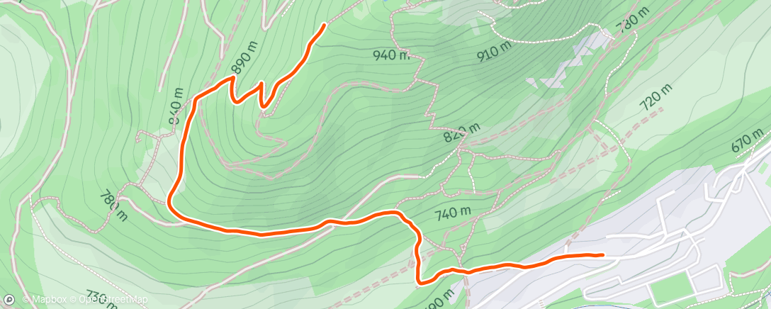 Mapa de la actividad (Wanderung am Nachmittag)