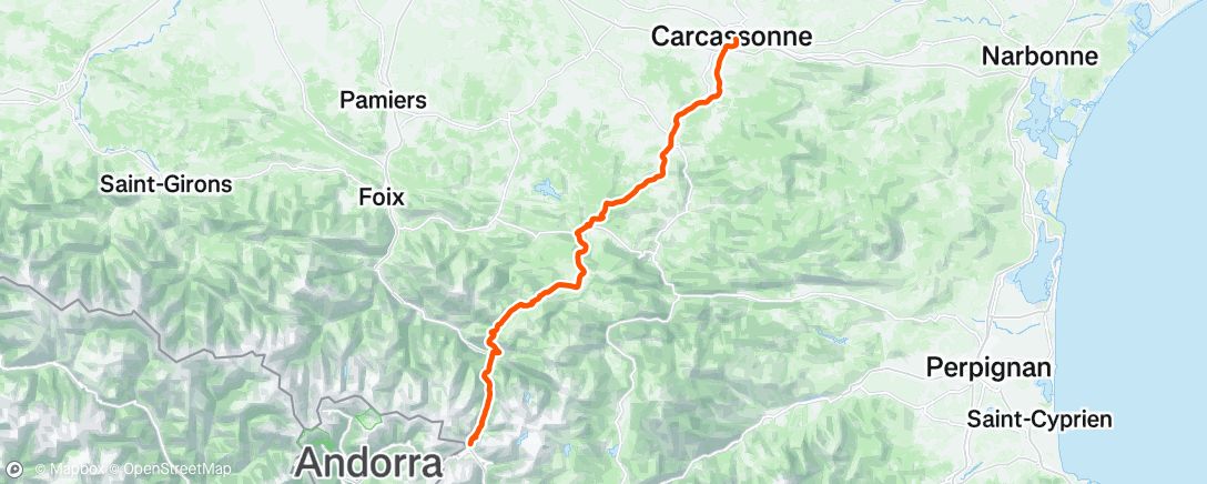 Map of the activity, Carcassonne Day 3