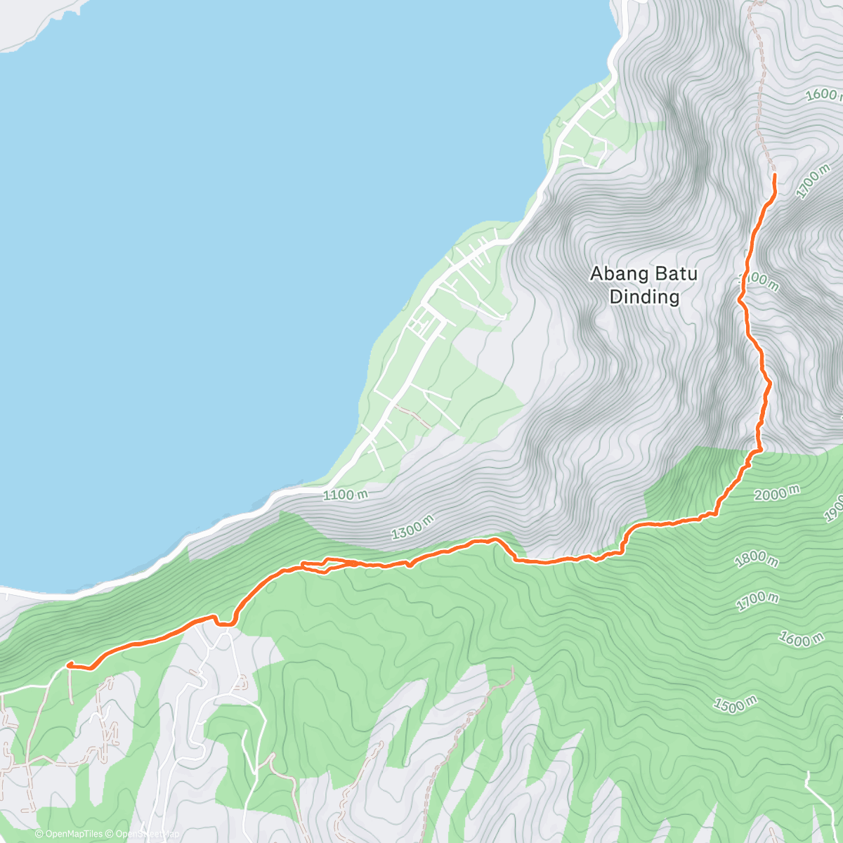 Map of the activity, Morning Run