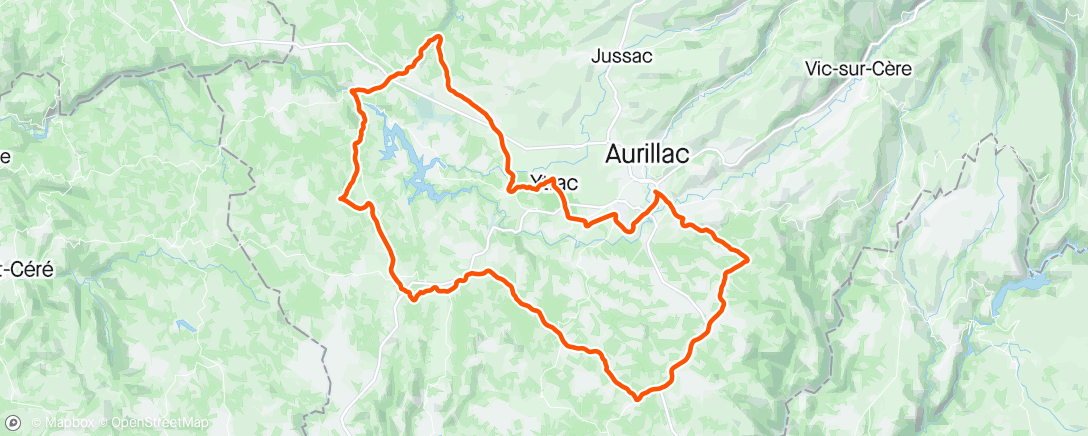 Mapa da atividade, Brevet 100 km Vélo Montagnard
