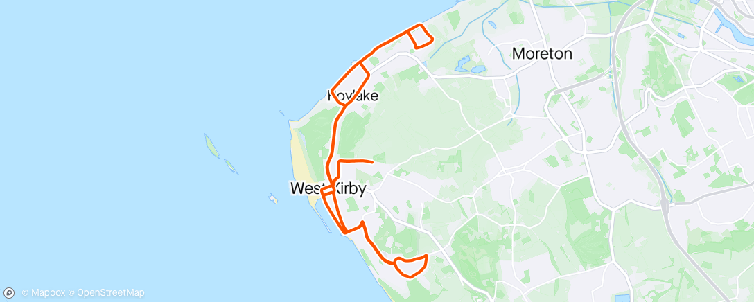 Map of the activity, First Evening Ride of 24.