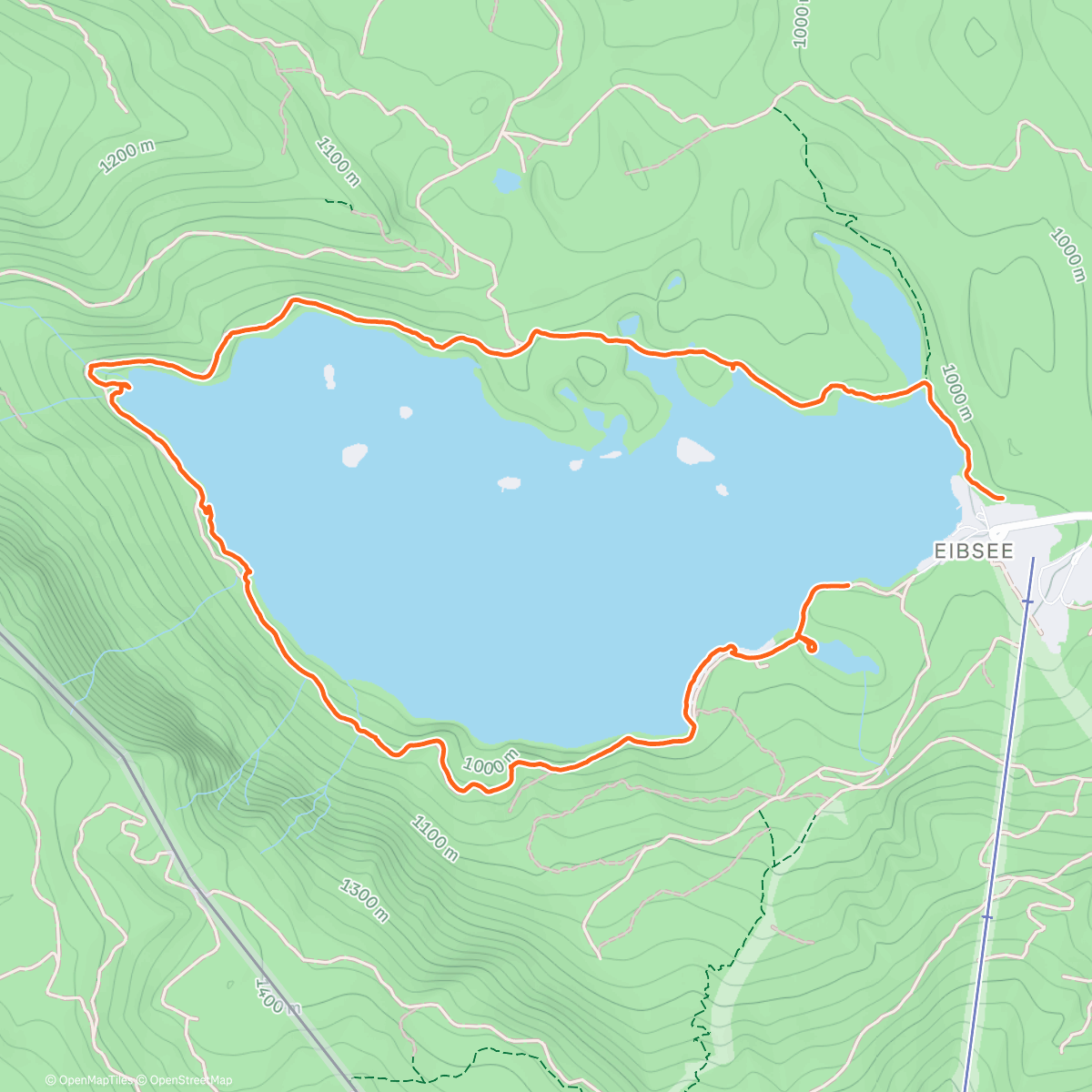 Map of the activity, Spaziergang am Nachmittag