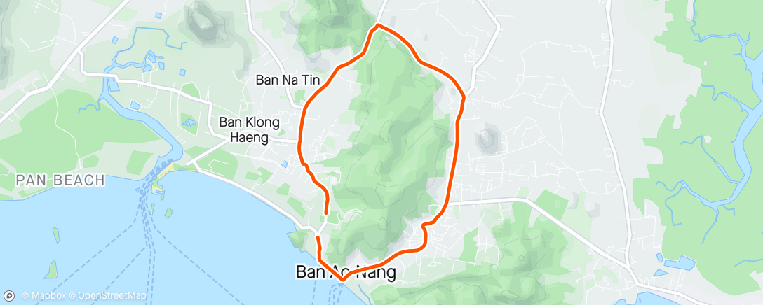 Map of the activity, Ao nang