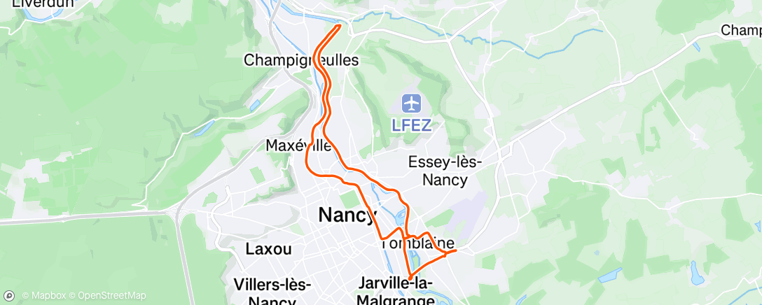 Карта физической активности (Tousse ensemble)