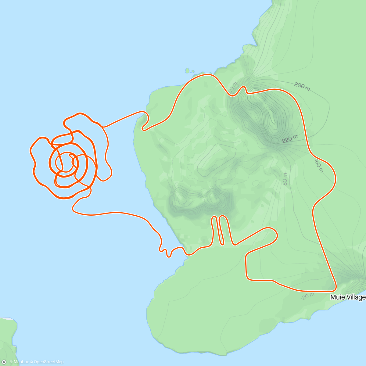 Карта физической активности (Zwift - Bike Openers in Watopia)