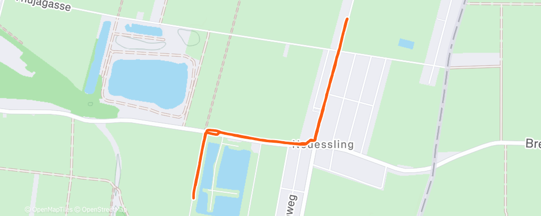 Map of the activity, Lauf am Morgen