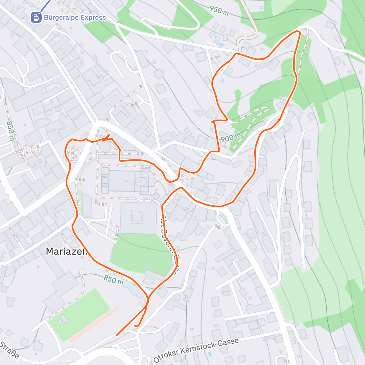 Карта физической активности (Mariazell)