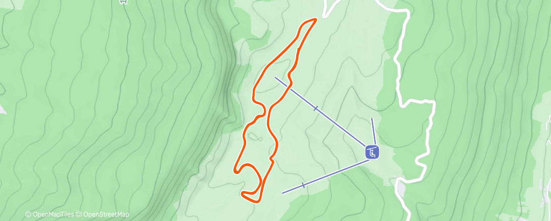 Map of the activity, Afternoon Nordic Ski