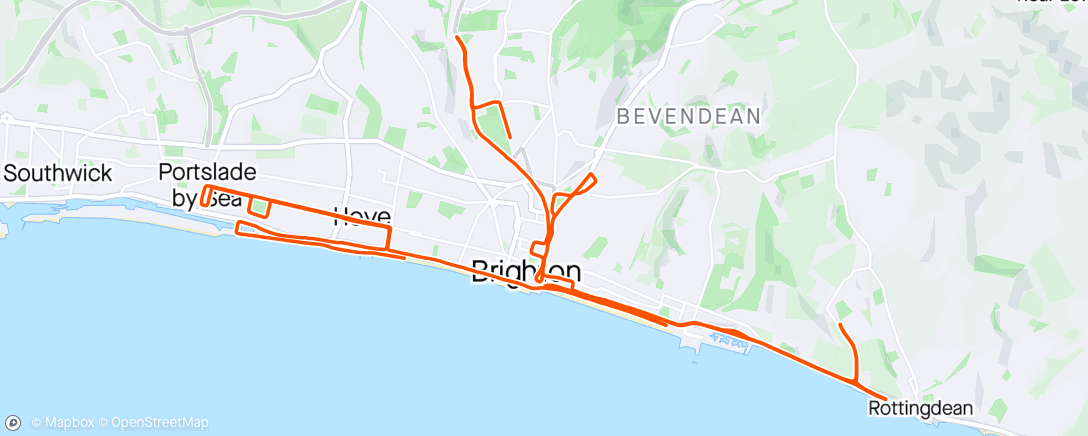 Map of the activity, 🏅2024 Brighton Marathon Weekend 🏅🌊 - Official Time 03:40:55