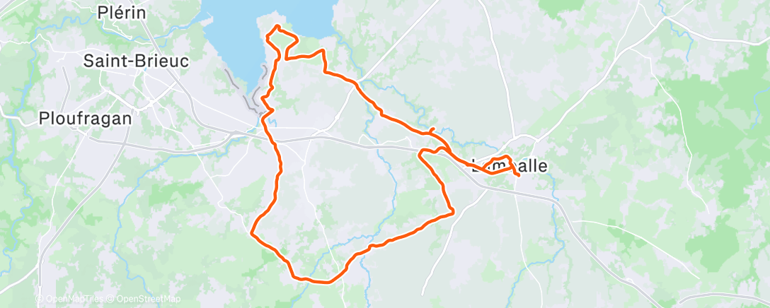 Carte de l'activité Morning Ride