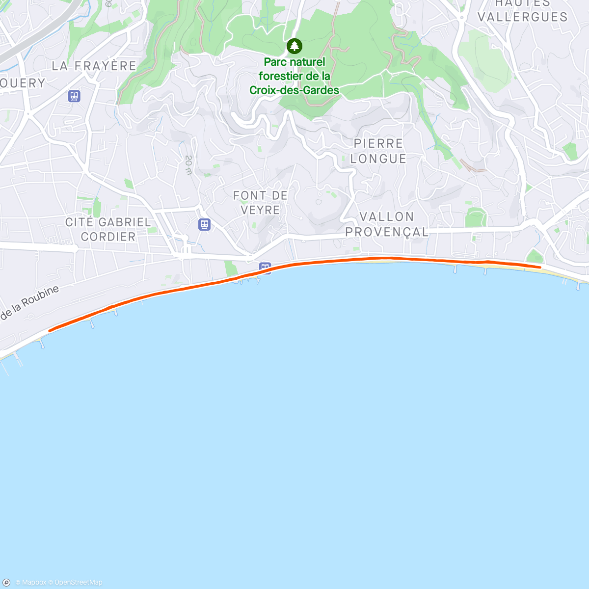 Map of the activity, Footing 
J-2