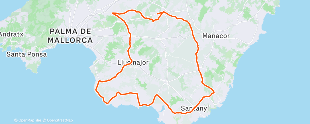 Map of the activity, Fahrt am Morgen