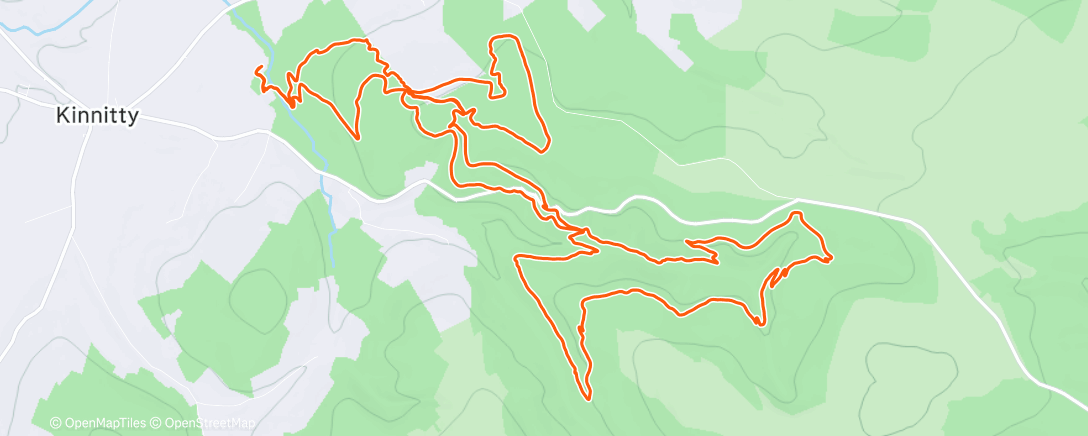Map of the activity, Morning Mountain Bike Ride
