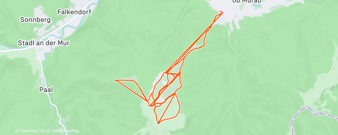 Map of the activity, Morning Alpine Ski