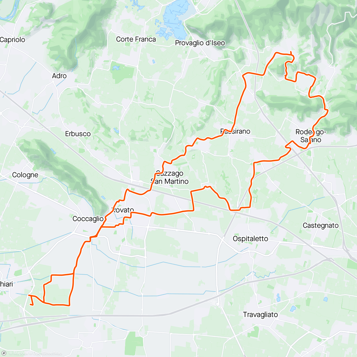 Map of the activity, 15/05/2024 - GRV #66: Franciacorta relax 😎🌸