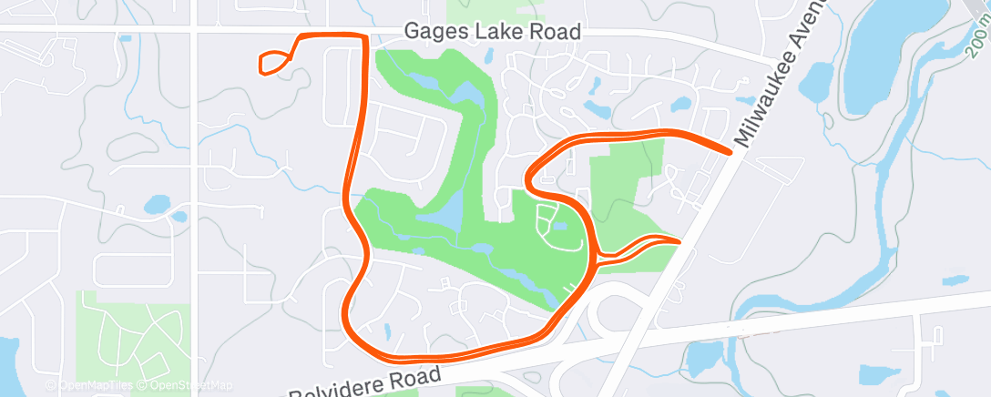 Map of the activity, The Wind and Hills at Heather Ridge