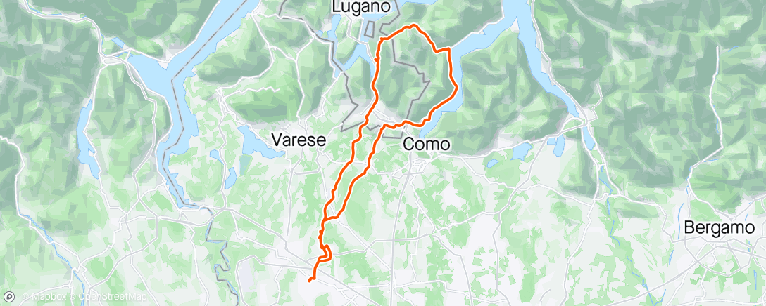 Mapa de la actividad, Val Mara - Argegno - salitine