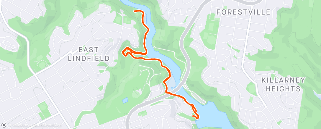 Map of the activity, Morning Trail Run with Trip over Trace and Kola 🐶