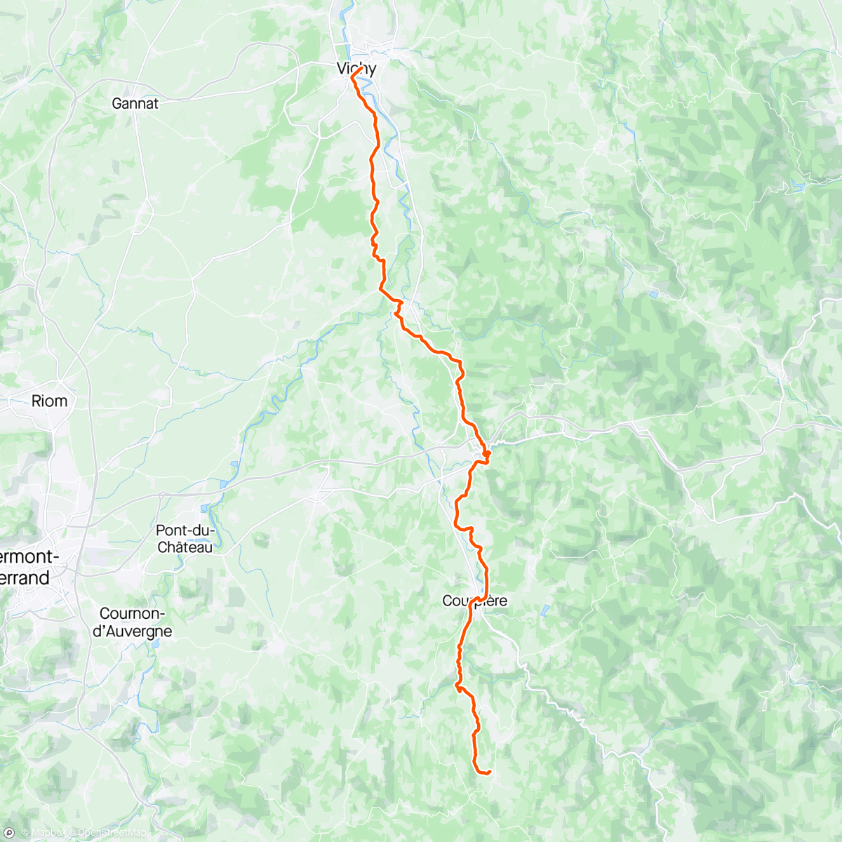 Map of the activity, Coktail de transports : Intercités + Vélo