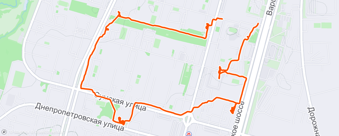 Map of the activity, Lunch Walk