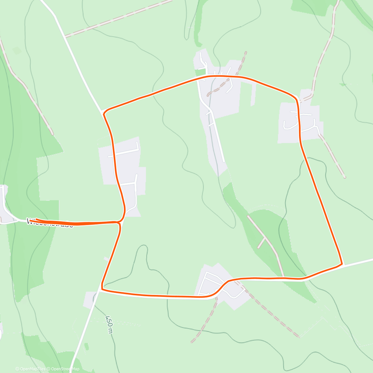 Map of the activity, Afternoon Walk