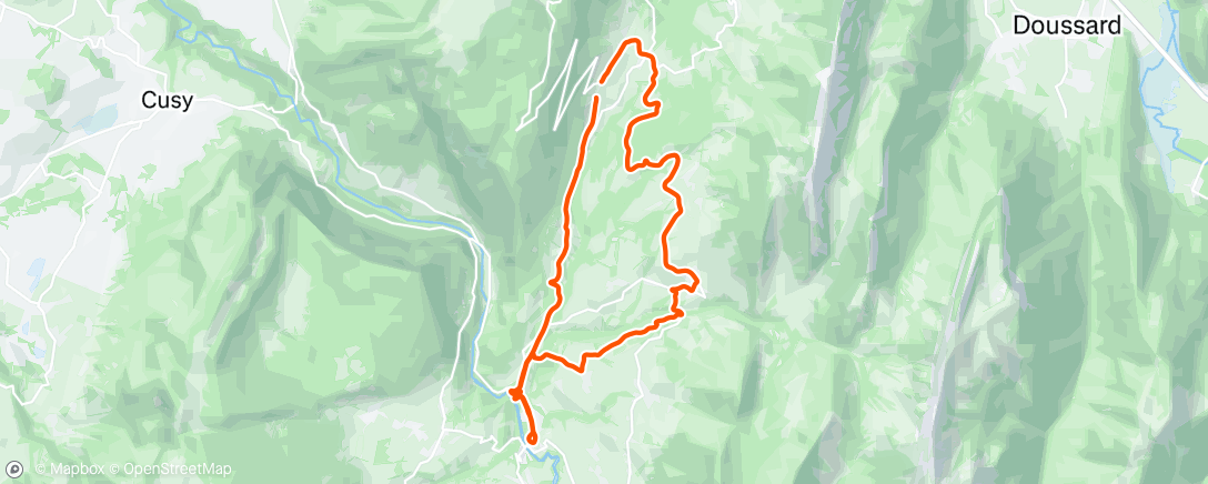 Map of the activity, Kiné, café, boucle ✔️