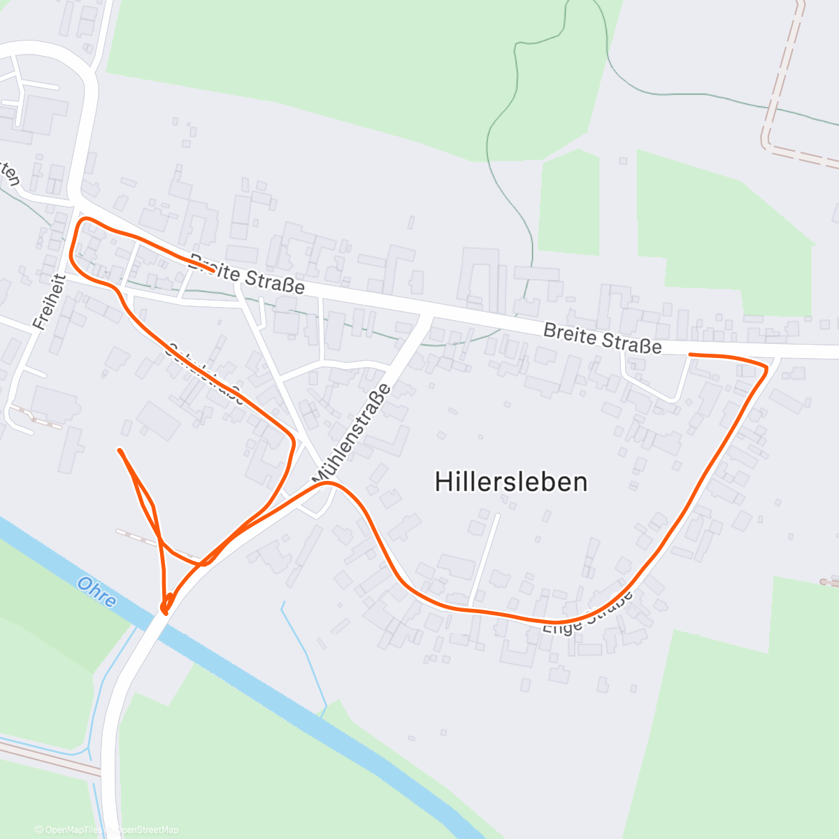 Карта физической активности (Lauf am Morgen)