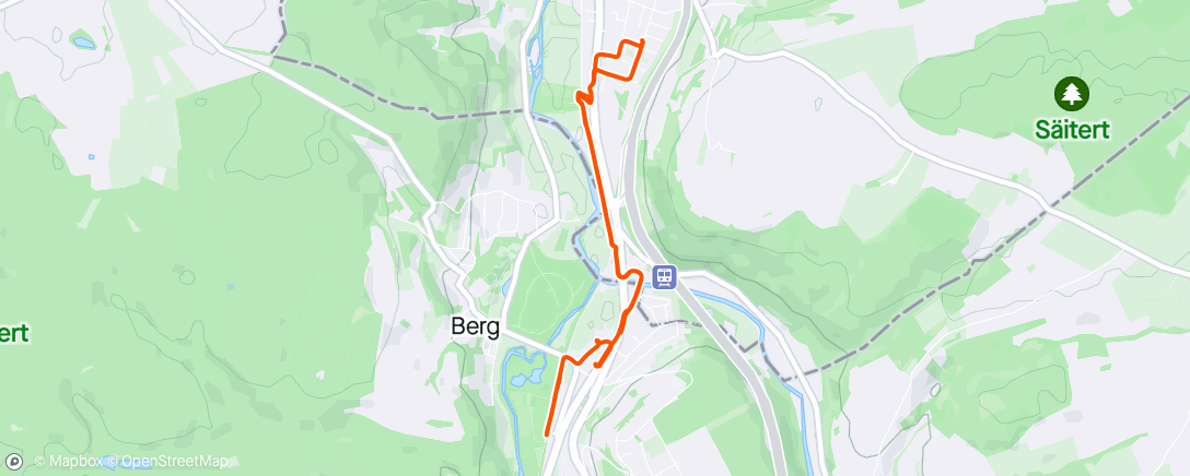 Map of the activity, Colmar-Berg Rundfahrt