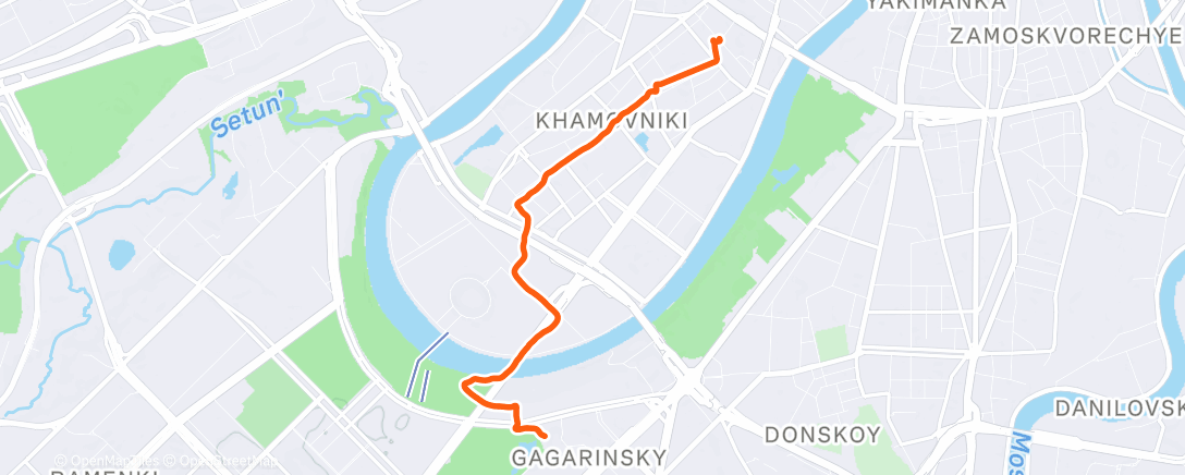 Map of the activity, Morning Ride