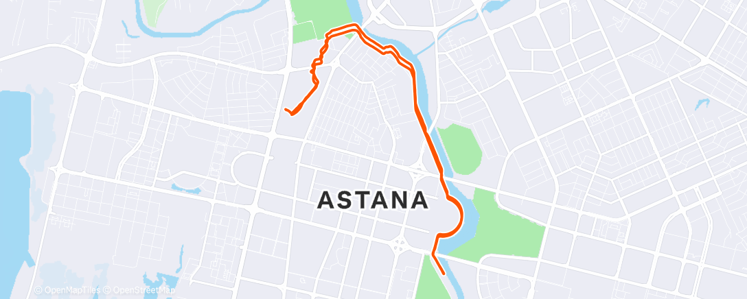 Карта физической активности (Morning Run)