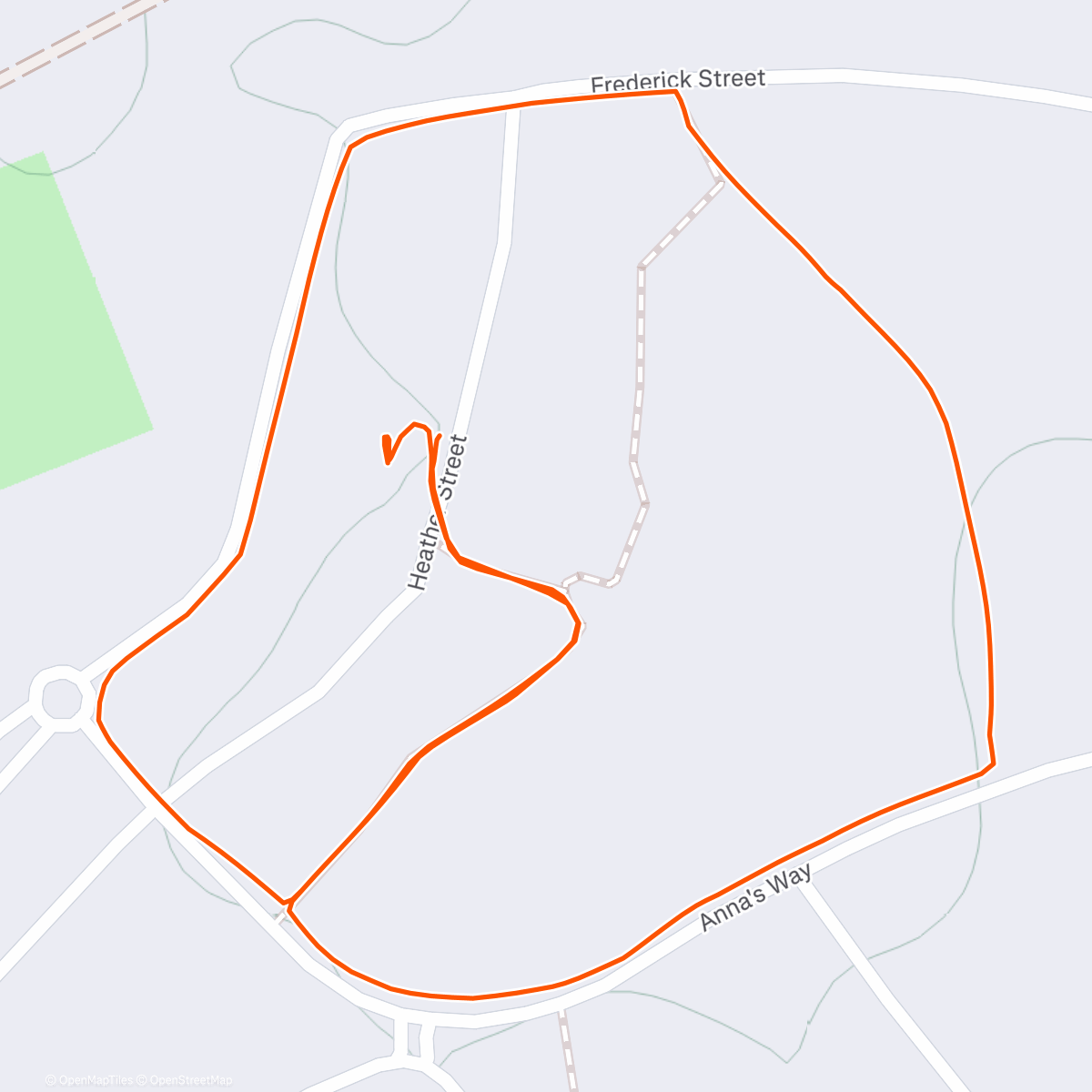 Map of the activity, Afternoon Walk