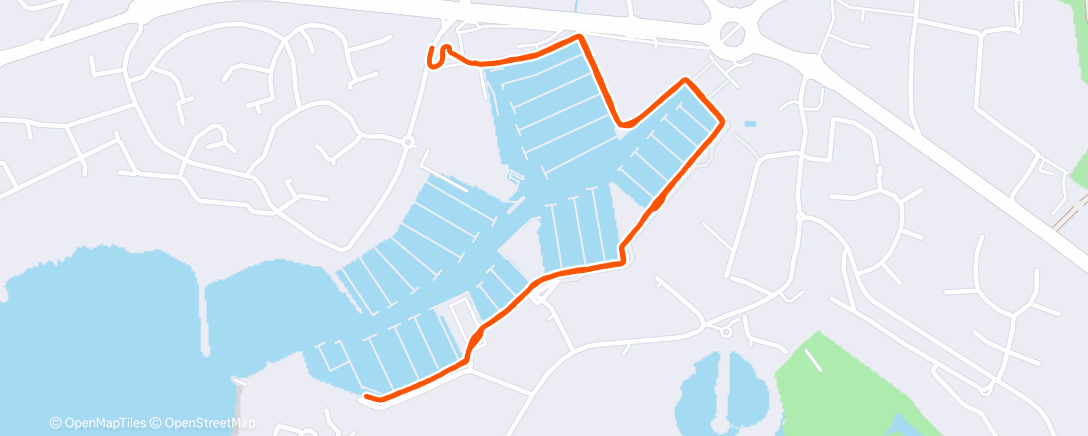 Map of the activity, Evening Walk