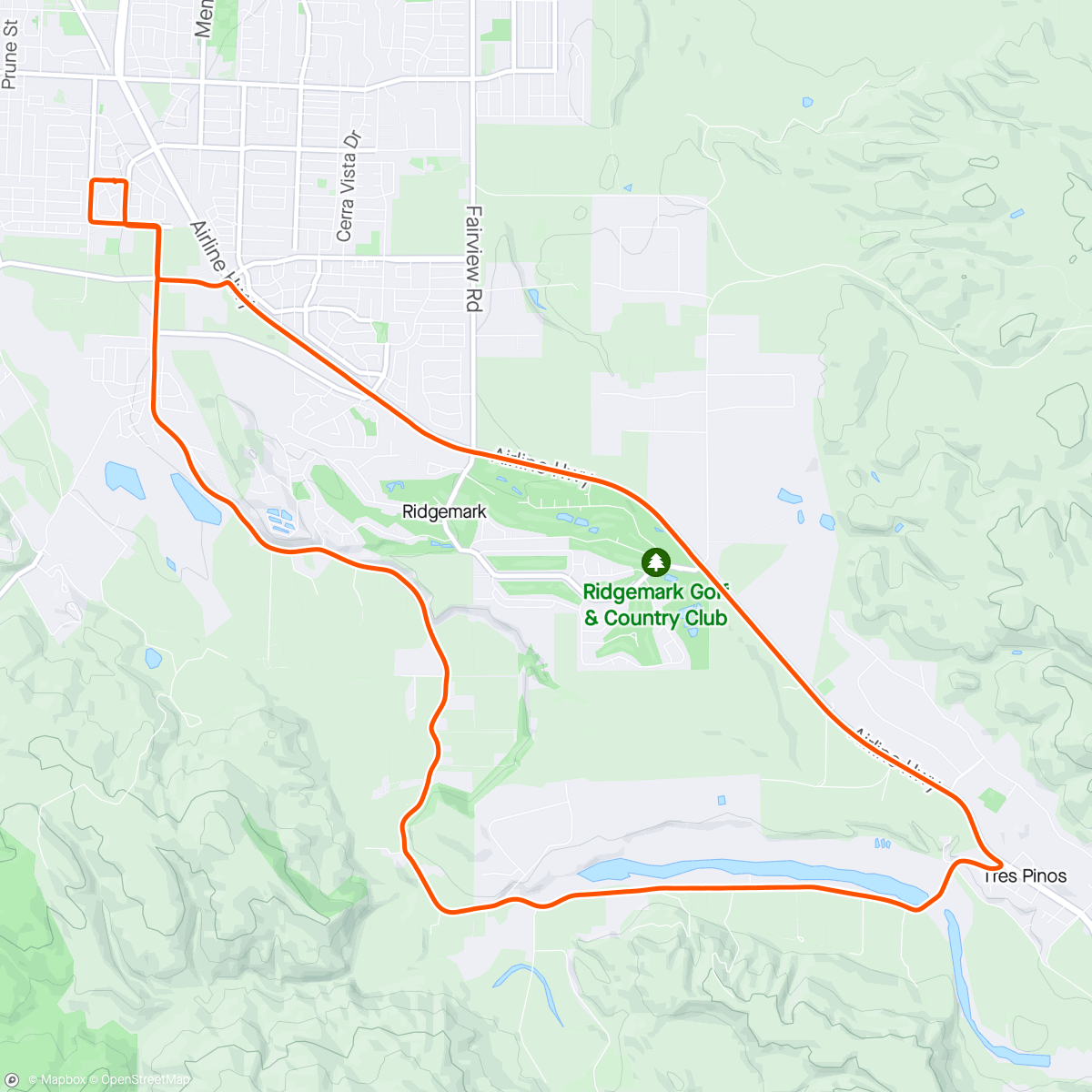 Map of the activity, South Side Loop