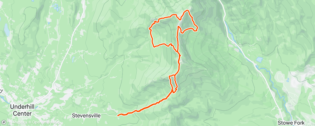 Map of the activity, Morning Trail Run