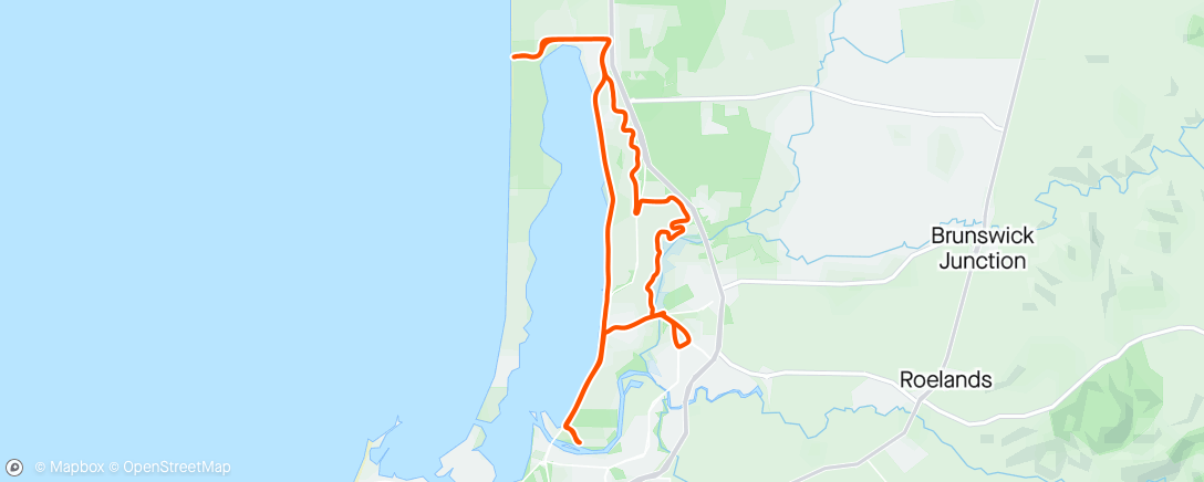 Map of the activity, Friday ride