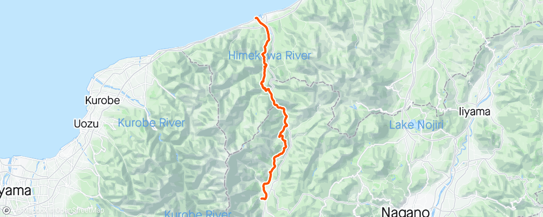 Map of the activity, To the ocean for camping