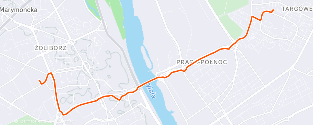 Map of the activity, Afternoon Ride